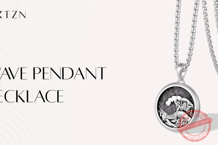 Wave Pendant Necklace