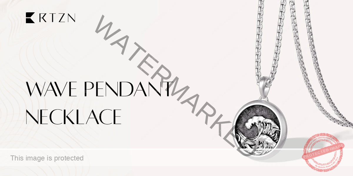 Wave Pendant Necklace