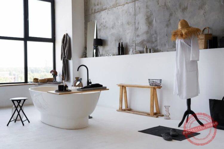 Luxury Bathroom with Bath Mats