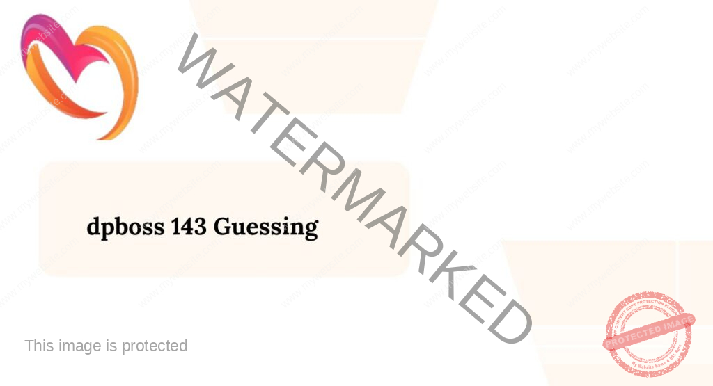 dpboss 143 Guessing
